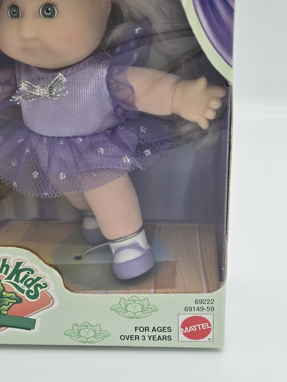 Vintage 1998 Mattel Cabbage Patch Kids 4.5” Baby Doll Ali Emma DOB April 16 - Picture 3 of 7